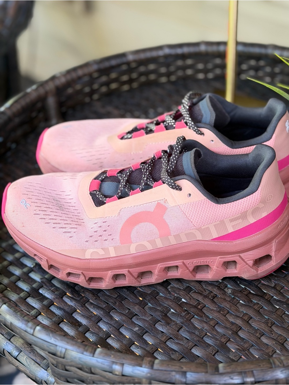 On Running Cloudmonster Rose Pink Women's Athletic Shoes Size 9 - Picture 10 of 16